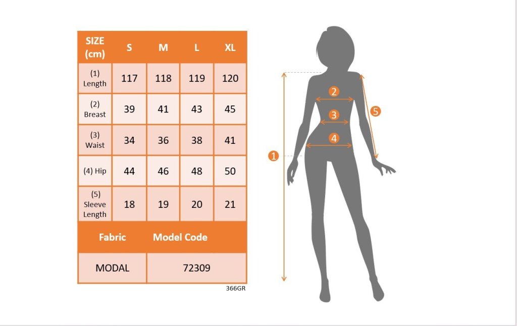 Kadın Yarım Ay Kollu Yuvarlak Yaka önünde Toka Detaylı Modal Maxi Elbise