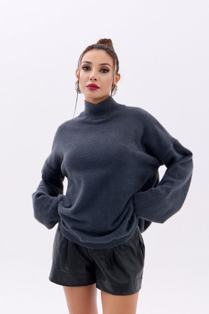 42321 TRİKO YARIM BALIKÇI SALAŞ KAZAK-ANTRASİT