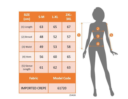 Kadın Uzun Kollu Yuvarlak önden Pileli Ithal Krep Bluz