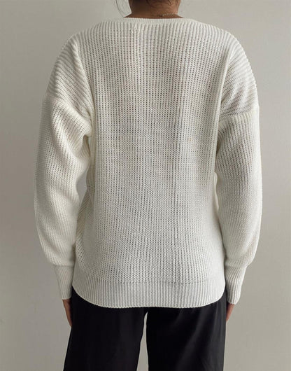 Kadın önü Düğmeli Triko Hırka