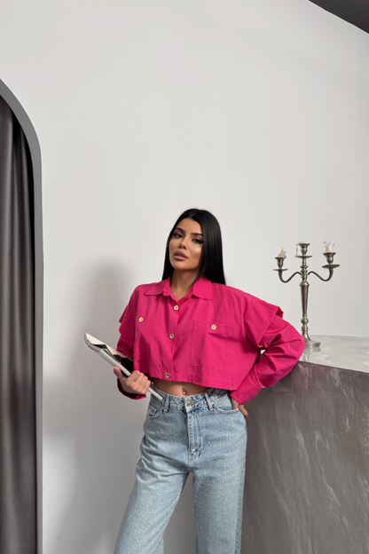 TASARIM GÖMLEK - Fuşya