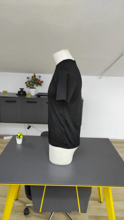 Erkek Kısa Kollu Bisiklet Yaka Burgu Bluz