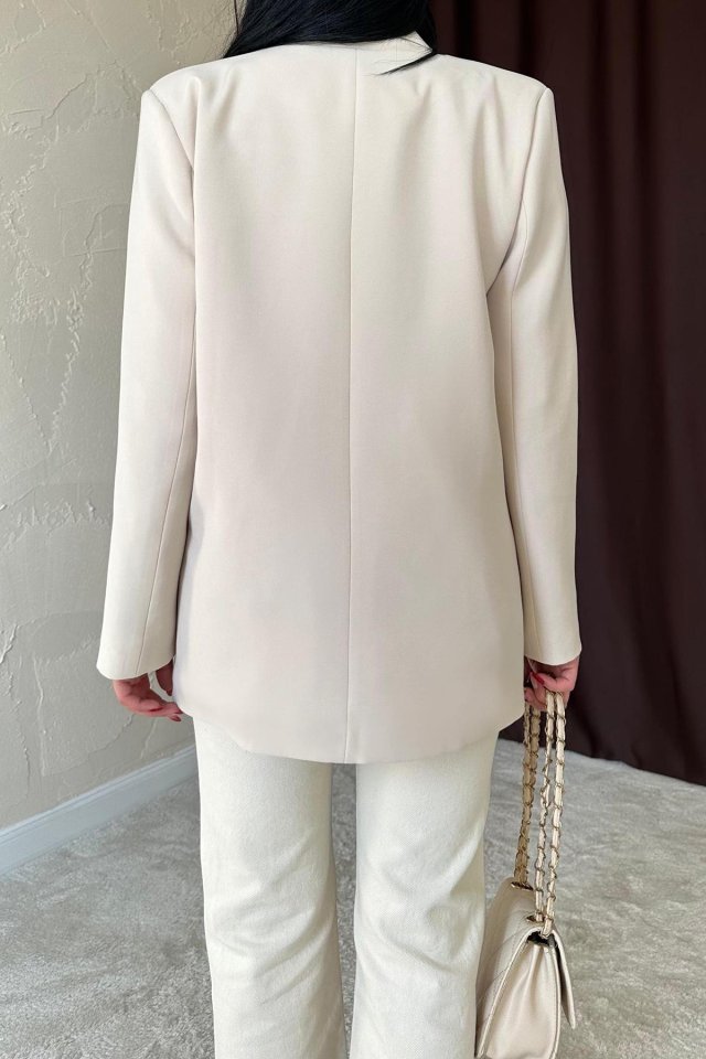 Bej Blazer Ceket