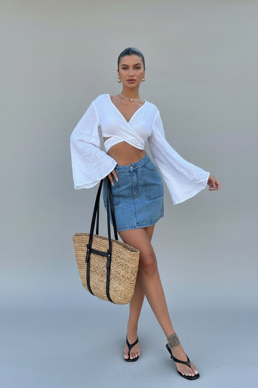 Cecile Denim Mini Etek 4015-17