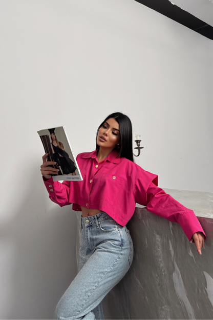 TASARIM GÖMLEK - Fuşya