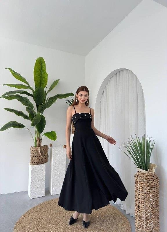 Acco Taş Detaylı Elbise