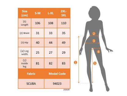 Kadın Yüksek Bel Paçaya Doğru Genişleyen Yandan Yırtmaçlı Dalgıç Pantolon