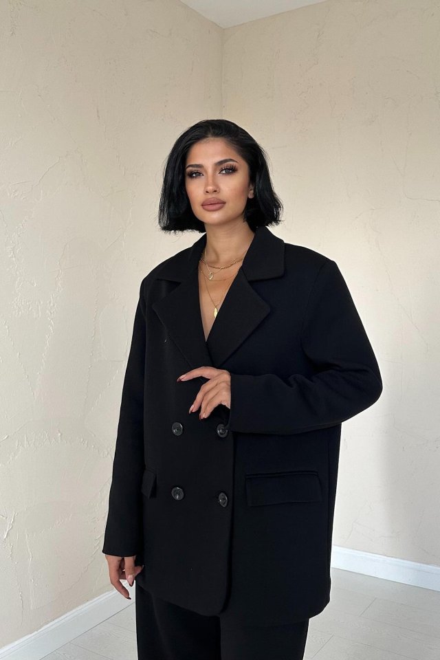 Siyah 3-İplik Comfort Ceket Ve Pantolon Takım