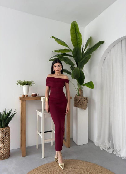 Dron Straplez Elbise