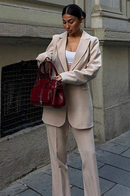 Yaka Ve Paçaları Püsküllü Takım Elbise 10043