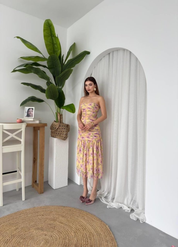 Talia Straplez Elbise