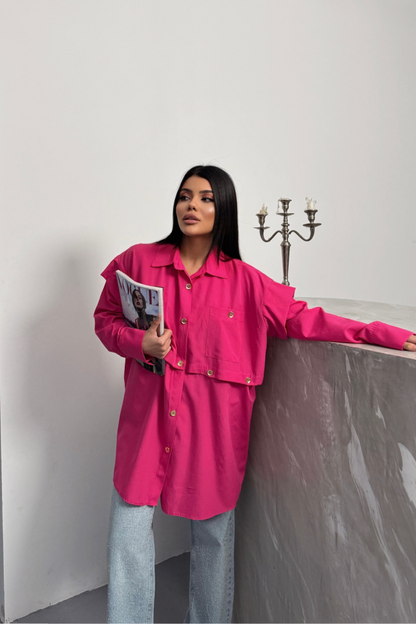 TASARIM GÖMLEK - Fuşya