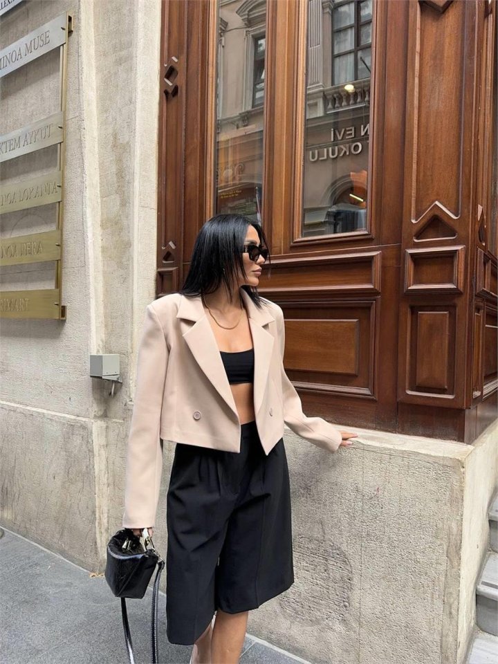 ATLAS CROP CEKET - Bej