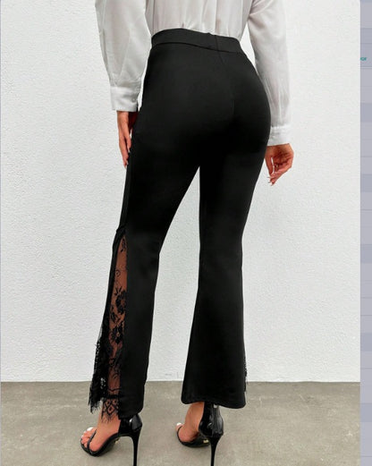 Kadın Ispanyol Paçadantel Detay Dalgıç Tayt