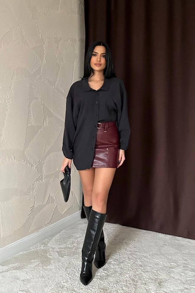 Siyah Salaş Gömlek