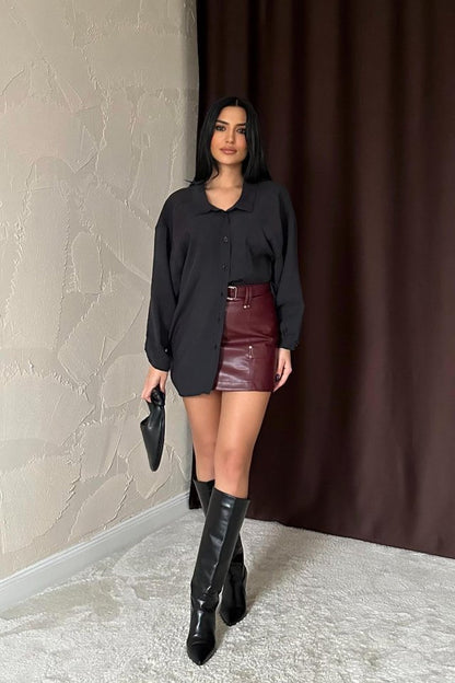 Siyah Salaş Gömlek