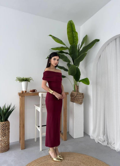 Dron Straplez Elbise