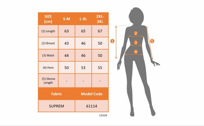 Kadın Kalp Yaka çıpa Baskılı Süprem Bluz