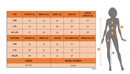 Kadın Uzun Kollu V Yaka Yakası Ve Kol Ağzı şerit Detay Armalı Kadife Takım