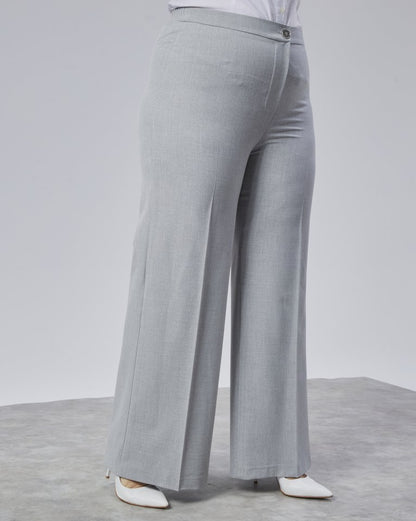 Poly Viscose Full Lycra Beli̇ Lasti̇kli̇ Battal Pantolon