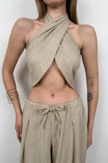 Çapraz Bağlamalı Keten Crop