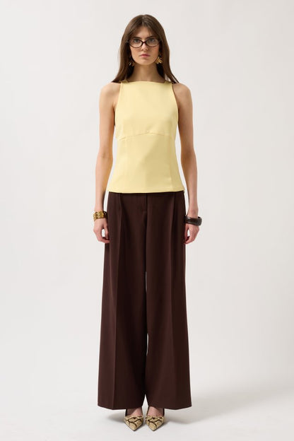 Sırt Kurdele Detay Bluz