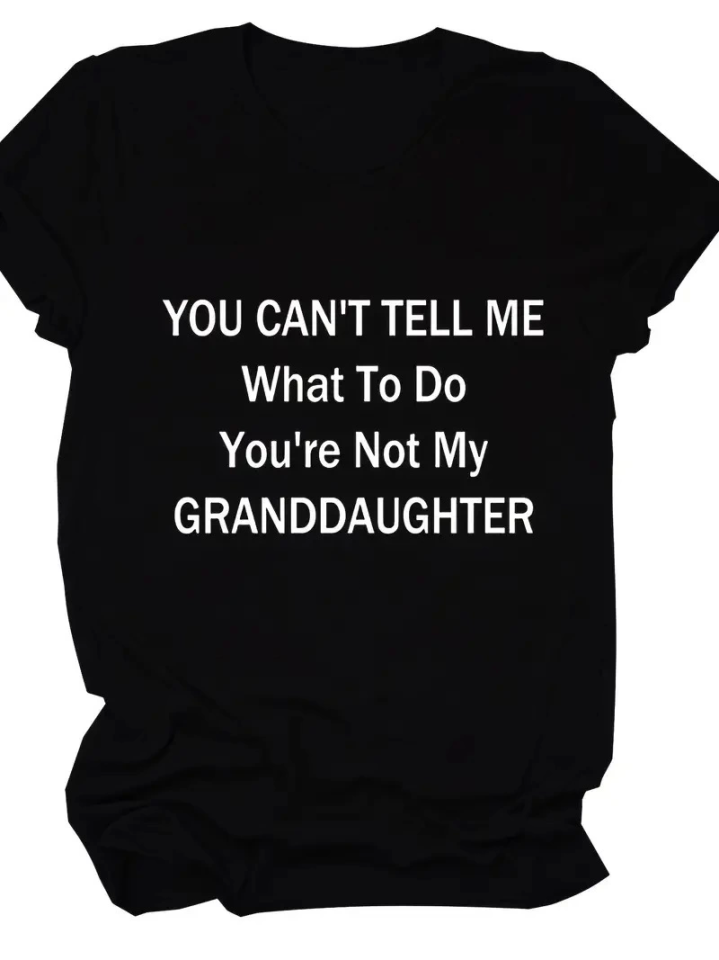 Baskılı Oversize Bisiklet Yaka T-shirt - Siyah