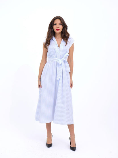 7127 ELBİSE-ATLANTA ÇİZGİLİ