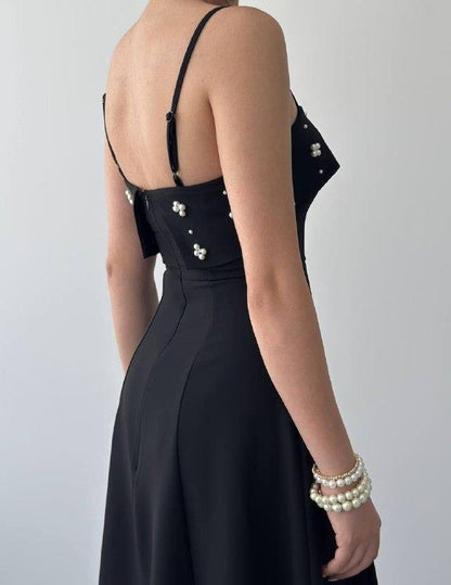 Acco Taş Detaylı Elbise