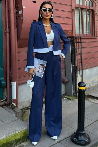 Audrey Crop Ceket Takım 10106