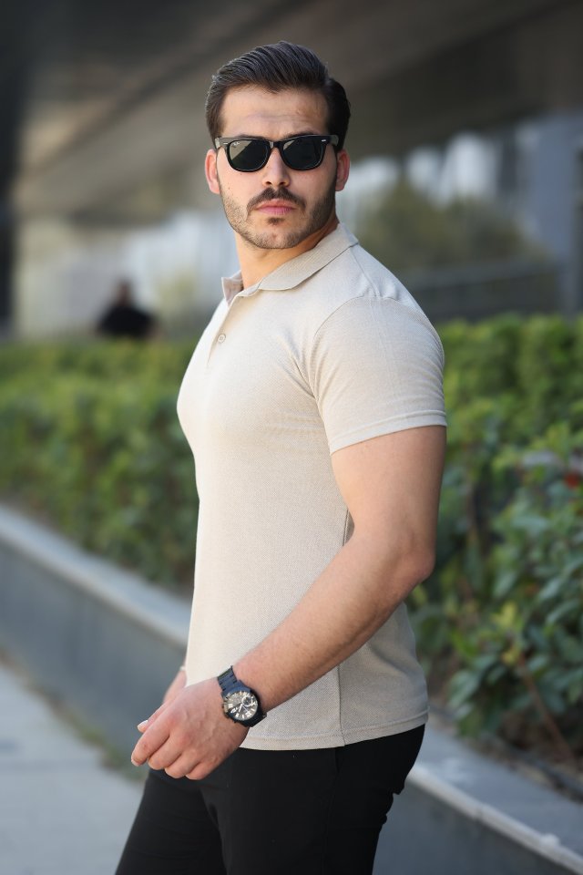 Erkek Kısa Kollu Yakalı Tişört