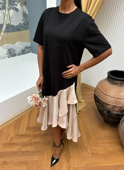 Volanlı Süprem Elbise 2864