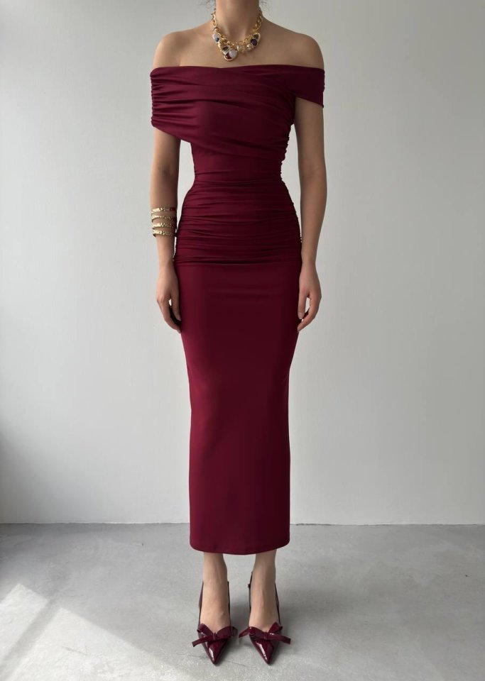 Dron Straplez Elbise