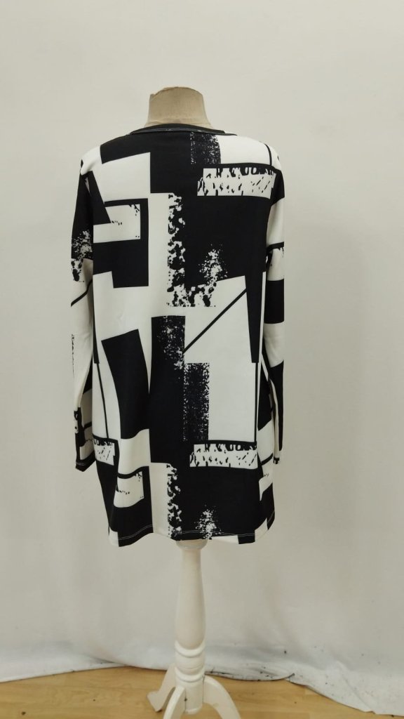 Kadın Uzun Kollu önü Açık Desenli Modal Kısa Ceket