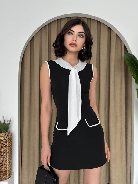 Area Fularlı Elbise