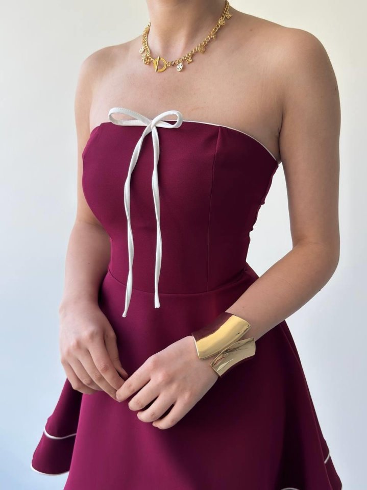 Yuna Straplez Elbise